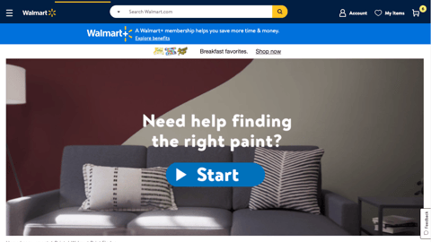 Walmart Paint Finder Tool